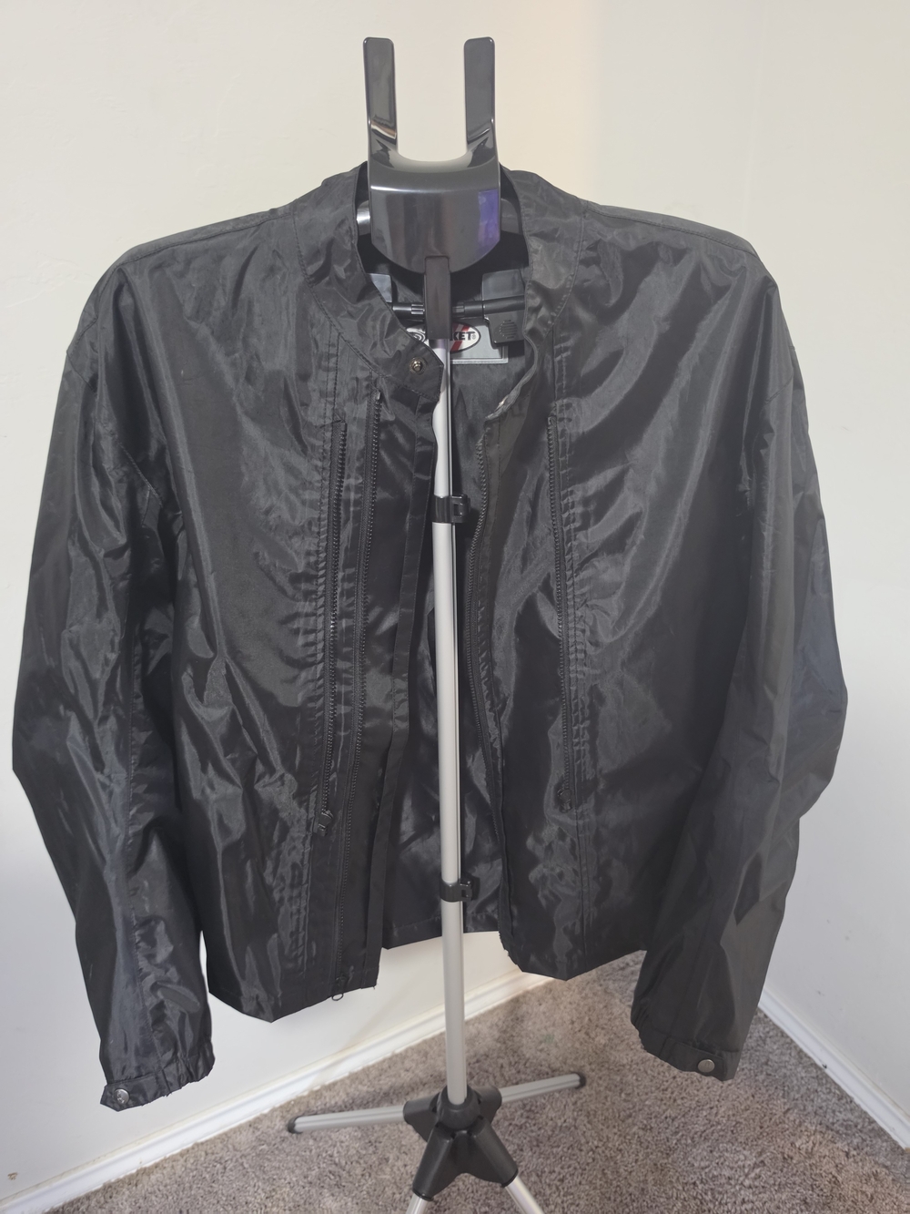 Joe Rocket Black Lightweight Bomber Jacket